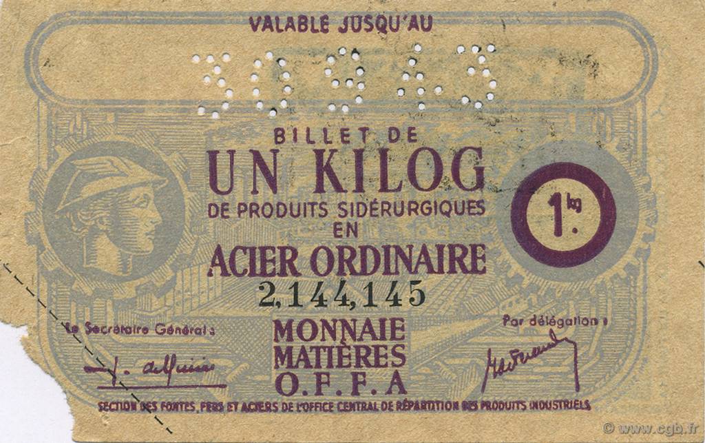 1 Kilo FRANCE regionalism and miscellaneous  1940  VF