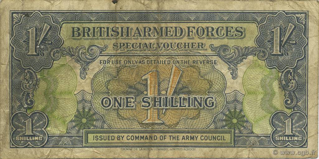 1 Shilling ENGLAND  1946 P.M011 fS