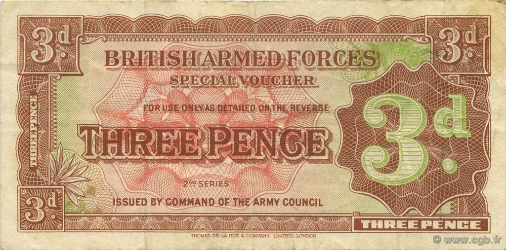 3 Pence INGLATERRA  1948 P.M016a MBC