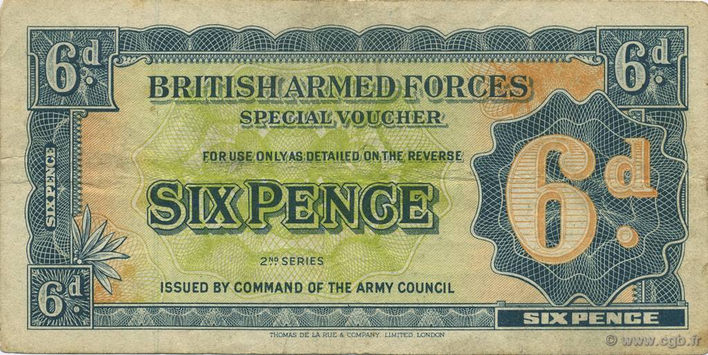 6 Pence ENGLAND  1948 P.M017a F