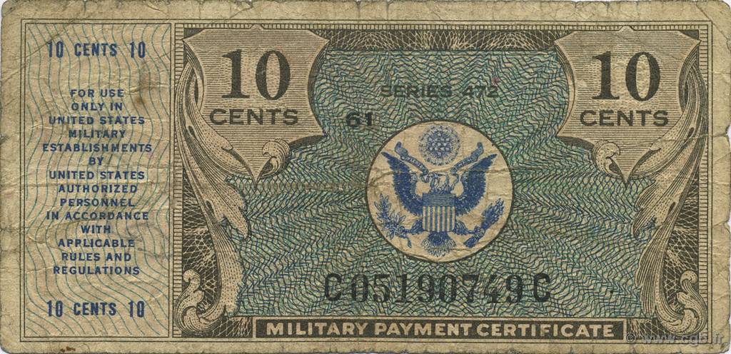 10 Cents UNITED STATES OF AMERICA  1948 P.M016 G