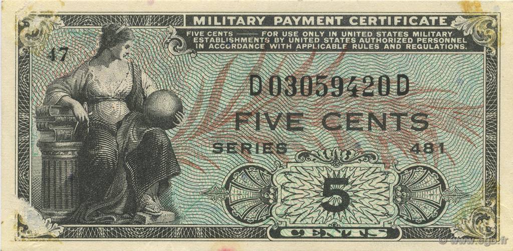 5 Cents ESTADOS UNIDOS DE AMÉRICA  1951 P.M022 EBC+