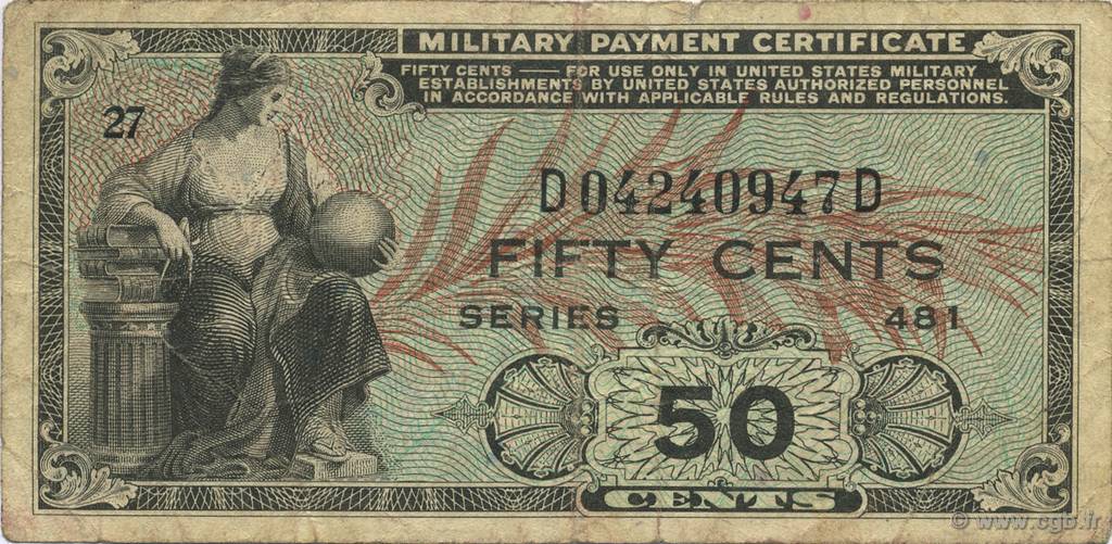 50 Cents UNITED STATES OF AMERICA  1951 P.M025 F-
