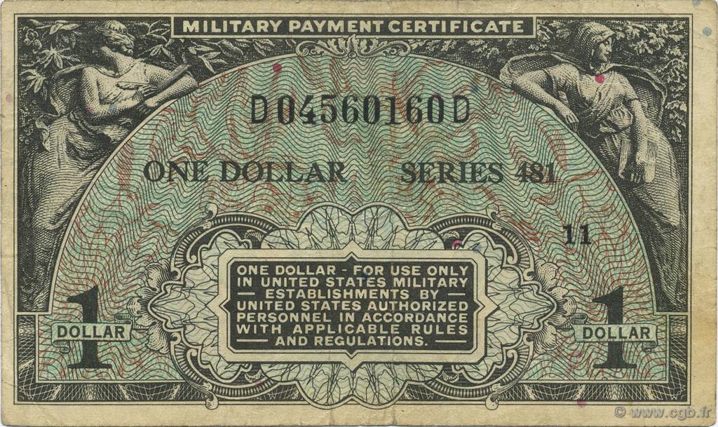 1 Dollar UNITED STATES OF AMERICA  1951 P.M026 VF-