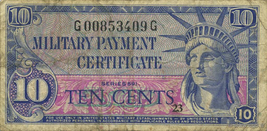 10 Cents UNITED STATES OF AMERICA  1961 P.M044 F