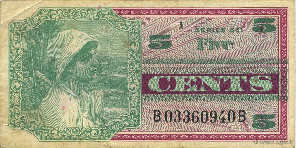 5 Cents STATI UNITI D AMERICA  1968 P.M064 q.BB