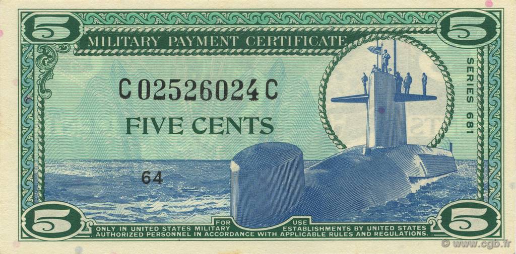 5 Cents UNITED STATES OF AMERICA  1969 P.M075 UNC