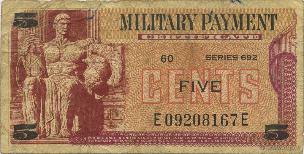 5 Cents STATI UNITI D AMERICA  1970 P.M091 B a MB