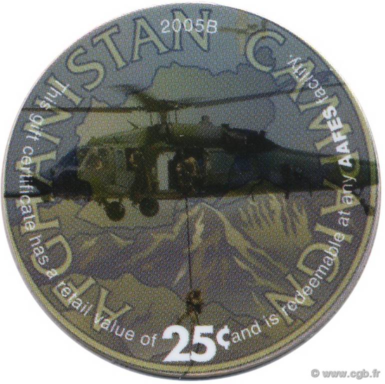25 Cents AAFES STATI UNITI D AMERICA  2005 P.M337 FDC