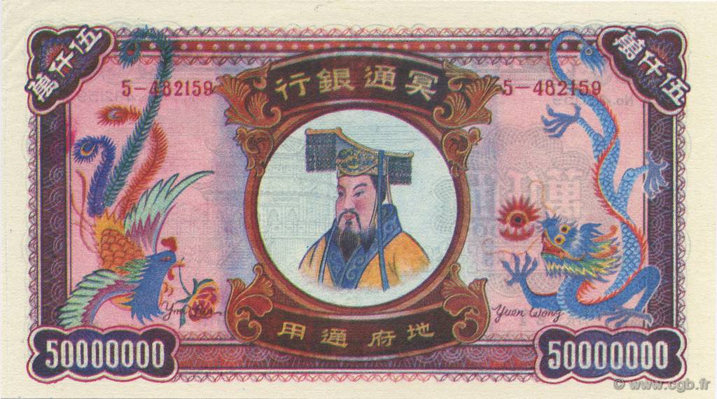 50000000 (Dollars) CHINA  1990  AU