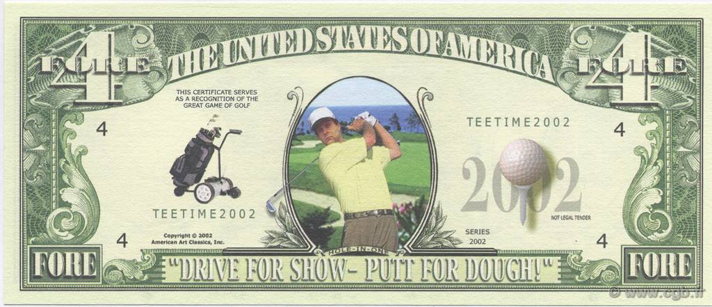 4 Dollars UNITED STATES OF AMERICA  2002  UNC