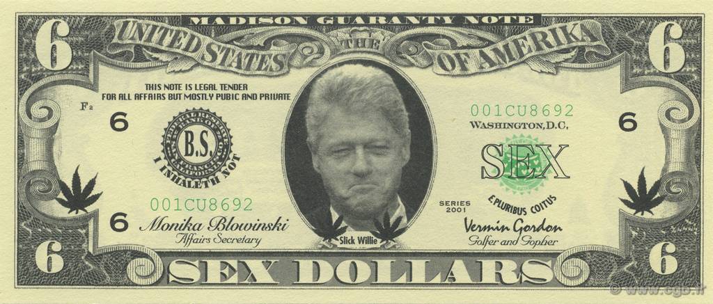 6 Dollars UNITED STATES OF AMERICA  2001  UNC