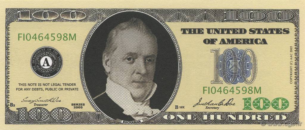 100 Dollars STATI UNITI D AMERICA  2005  FDC