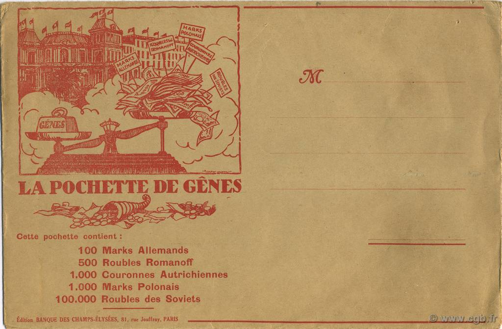 1 Pochette Lot FRANCE Regionalismus und verschiedenen  1922  fST
