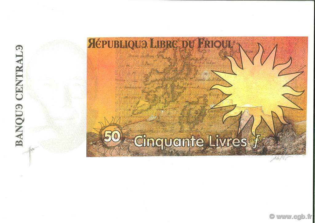 50 Livres FRANCE regionalism and various  1998  UNC