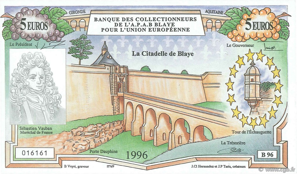 5 Euro / 35 Francs FRANCE regionalism and miscellaneous  1996  UNC