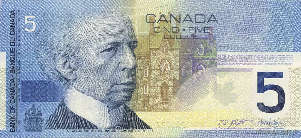 5 Dollars CANADA  2002 P.101 NEUF