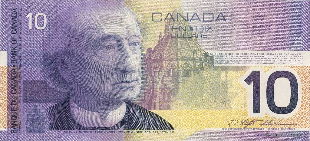 10 Dollars CANADA  2001 P.102A FDC
