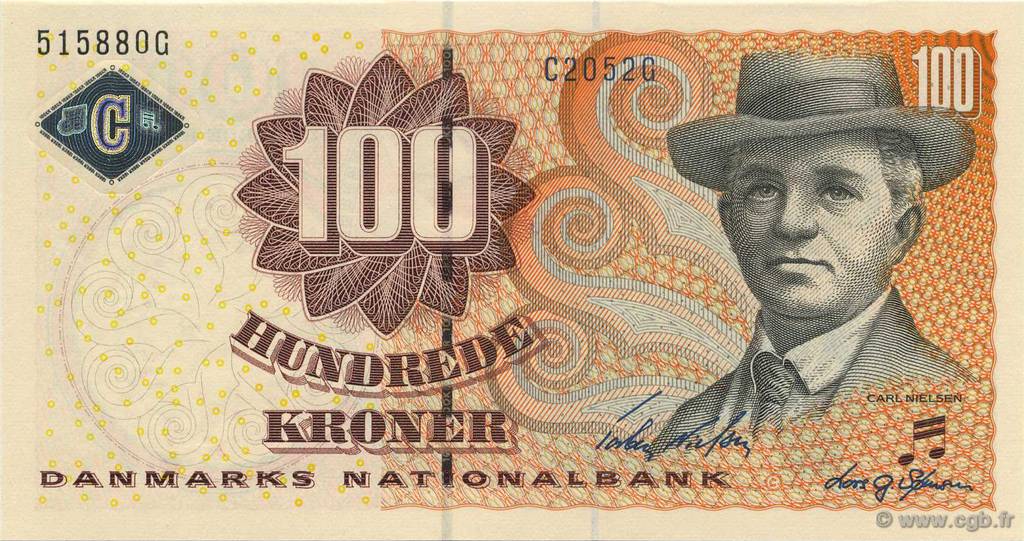 100 Kroner DÄNEMARK  2005 P.061e ST