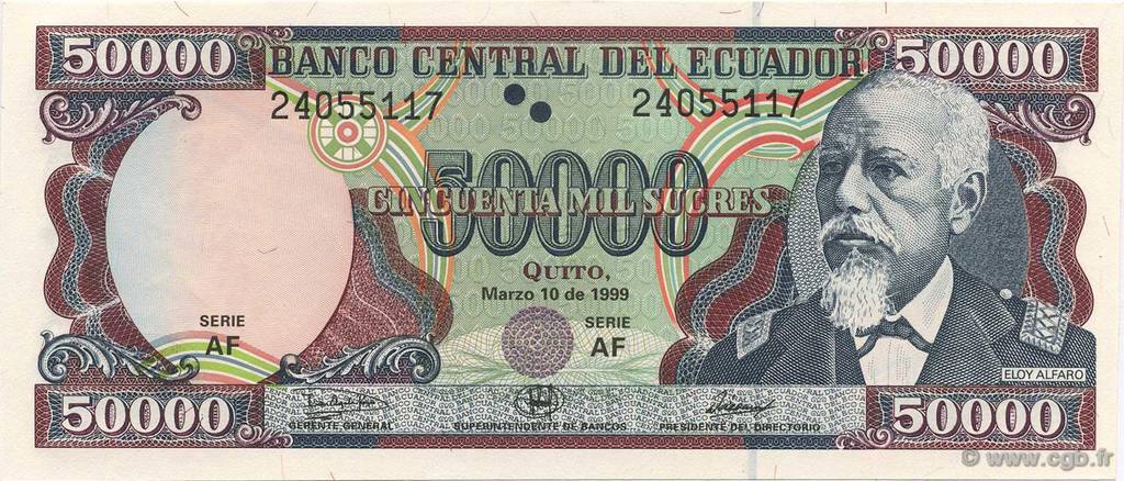 50000 Sucres ECUADOR  1999 P.130c FDC