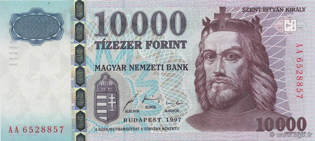 10000 Forint HUNGARY  1997 P.183a UNC