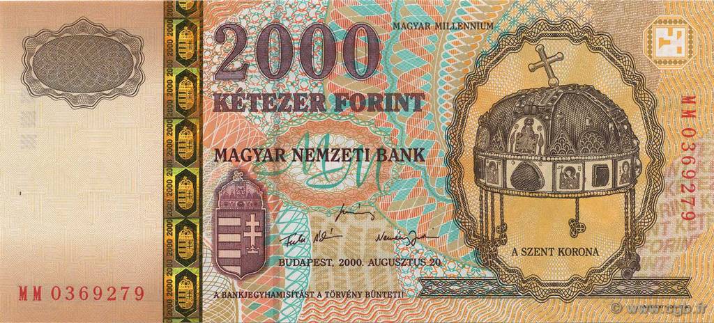 2000 Forint HONGRIE  2000 P.186a NEUF