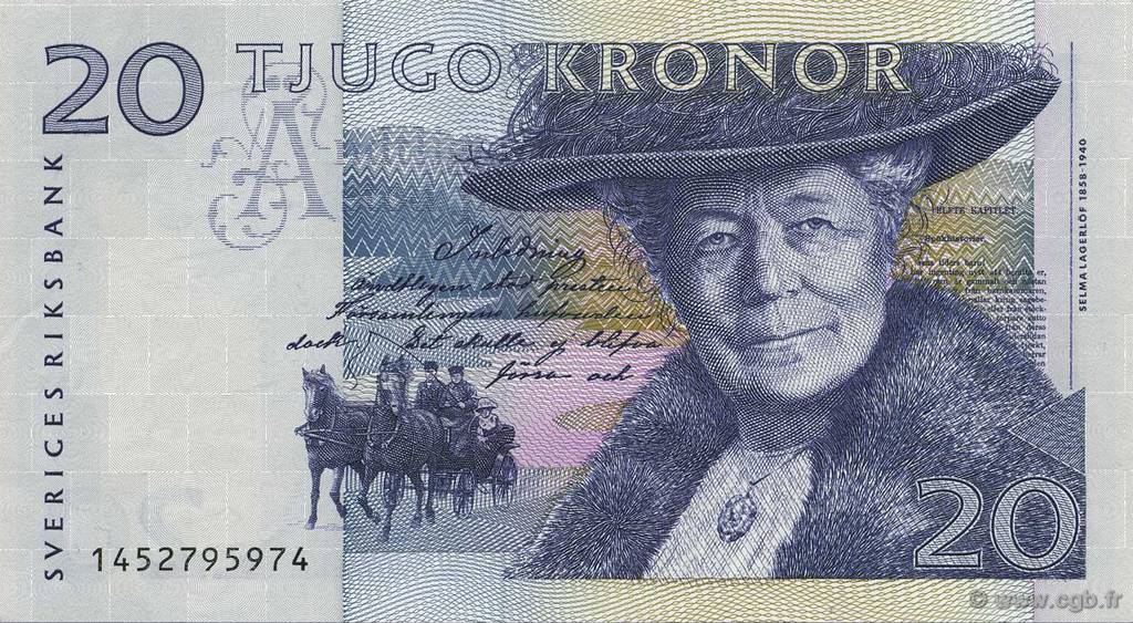 20 Kronor SUÈDE  1991 P.61a AU