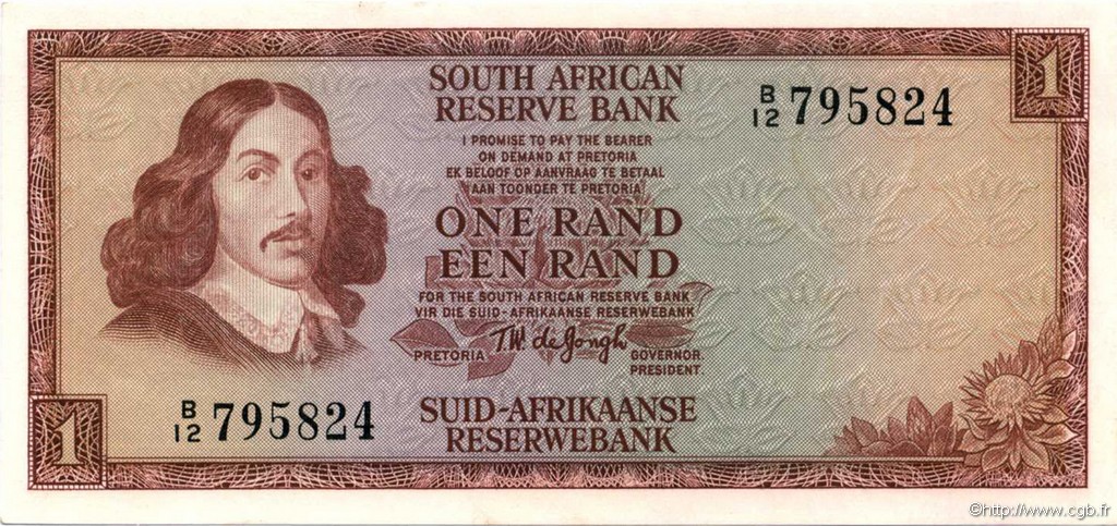 1 Rand AFRIQUE DU SUD  1973 P.115a NEUF