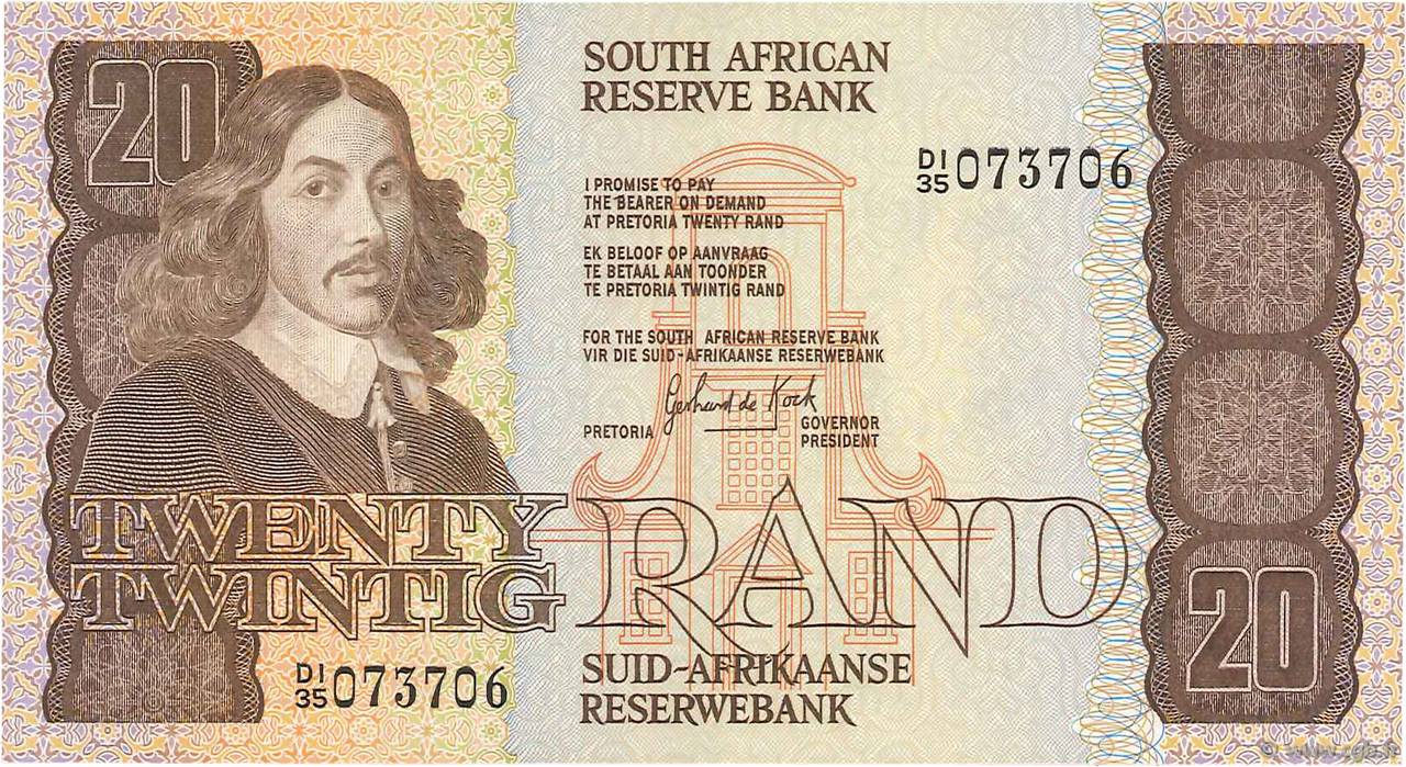 20 Rand SUDÁFRICA  1982 P.121c EBC