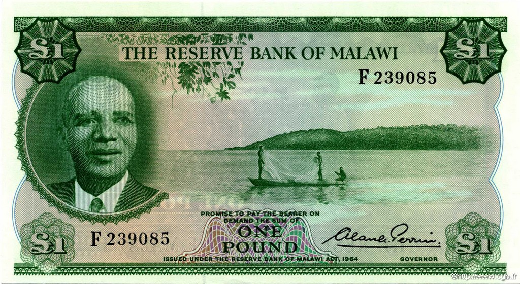 1 Pound MALAWI  1964 P.03 NEUF