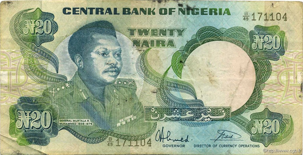 20 Naira NIGERIA  1984 P.26b MB