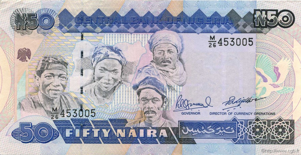 50 Naira NIGERIA  1984 P.27c EBC