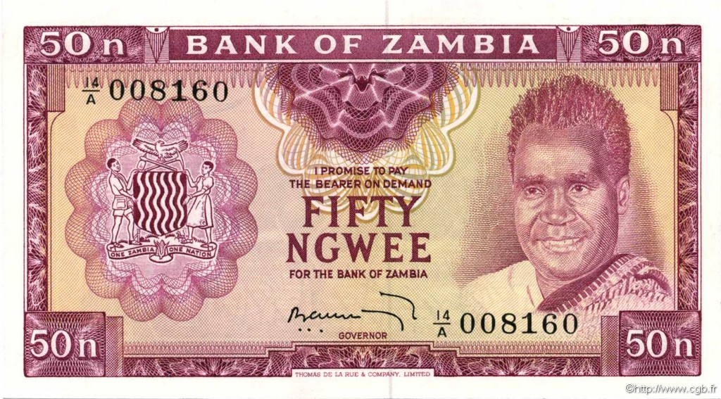50 Ngwee ZAMBIA  1969 P.09b FDC