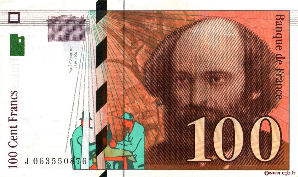 100 Francs CÉZANNE FRANKREICH  1998 F.74.02 VZ