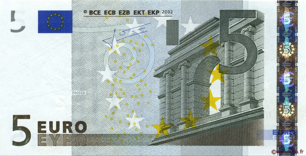 5 Euro EUROPA  2002 €.100.17 UNC