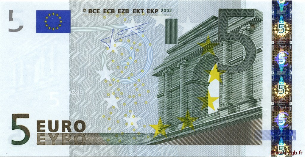 5 Euro EUROPA  2002 €.100.24 UNC