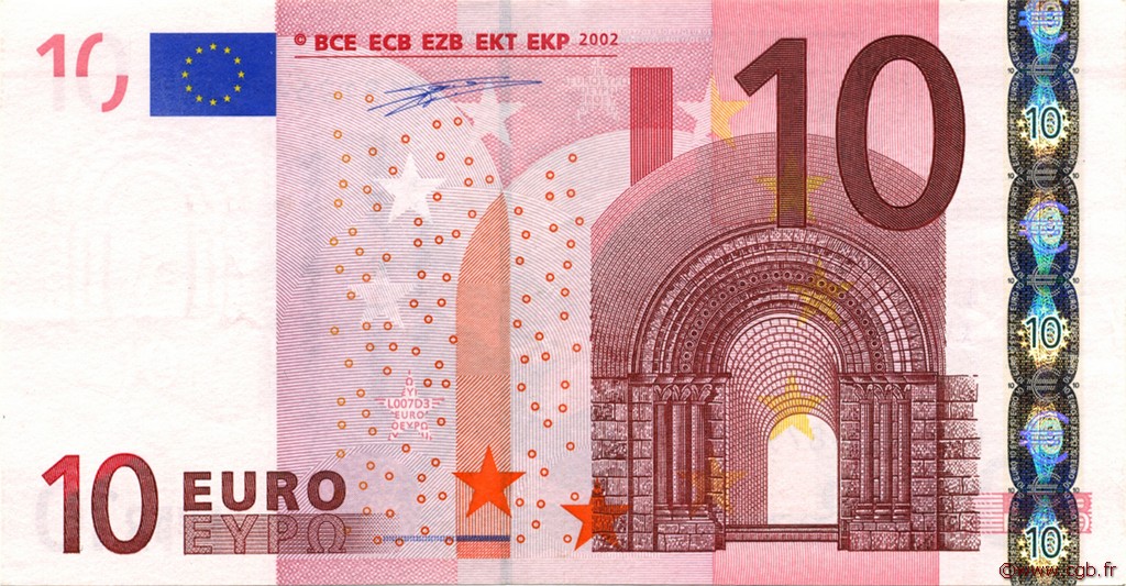 10 Euro EUROPA  2002 €.110.08 XF