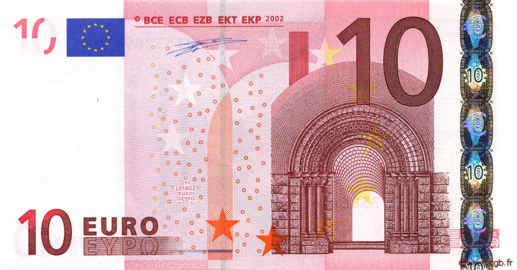10 Euro EUROPA  2002 €.110.08 UNC