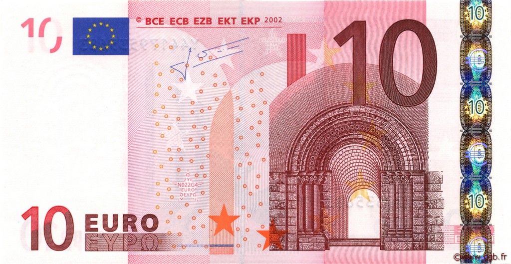 10 Euro EUROPA  2002 €.110.23 UNC