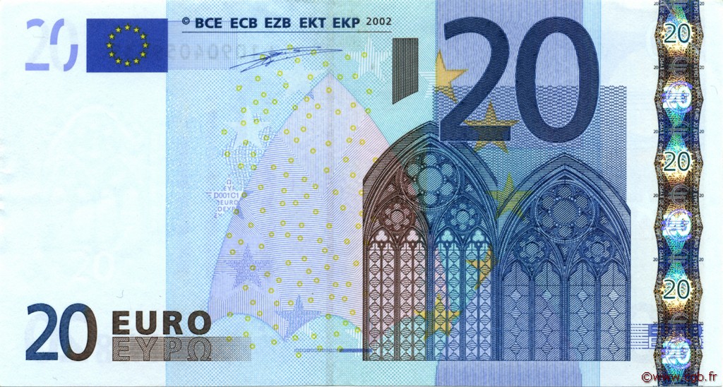 20 Euro EUROPA  2002 €.120.01 fST
