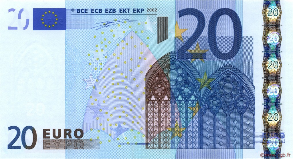 20 Euro EUROPA  2002 €.120.02 UNC