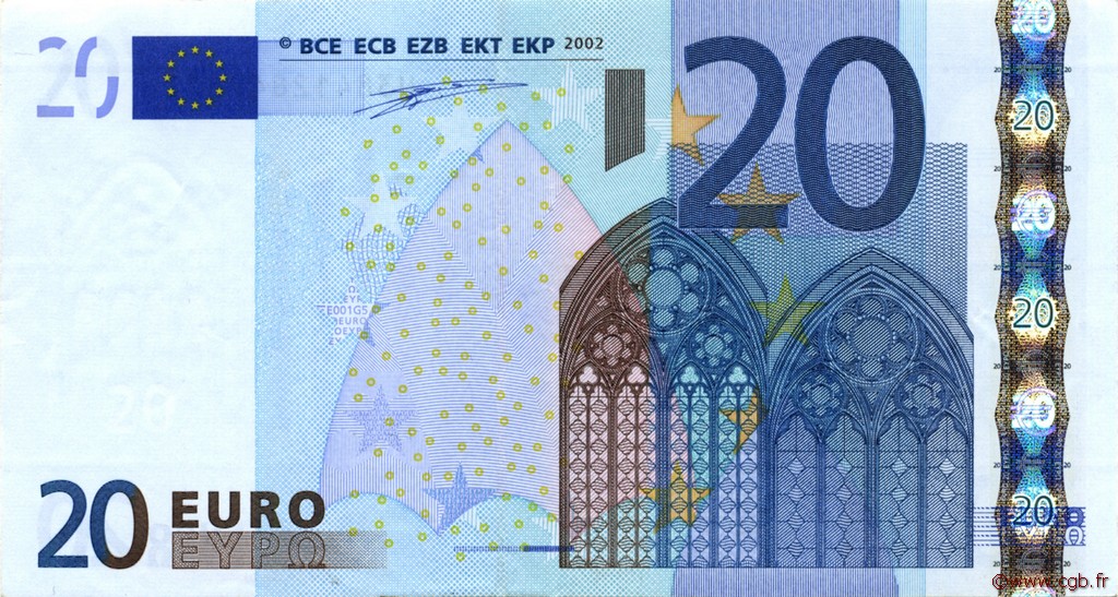 20 Euro EUROPA  2002 €.120.10 EBC
