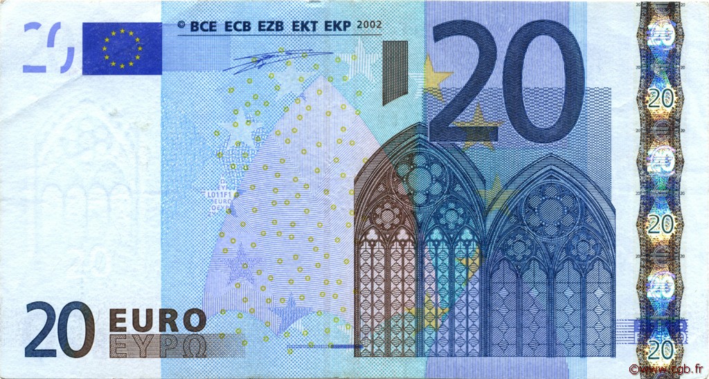 20 Euro EUROPA  2002 €.120.11 MBC