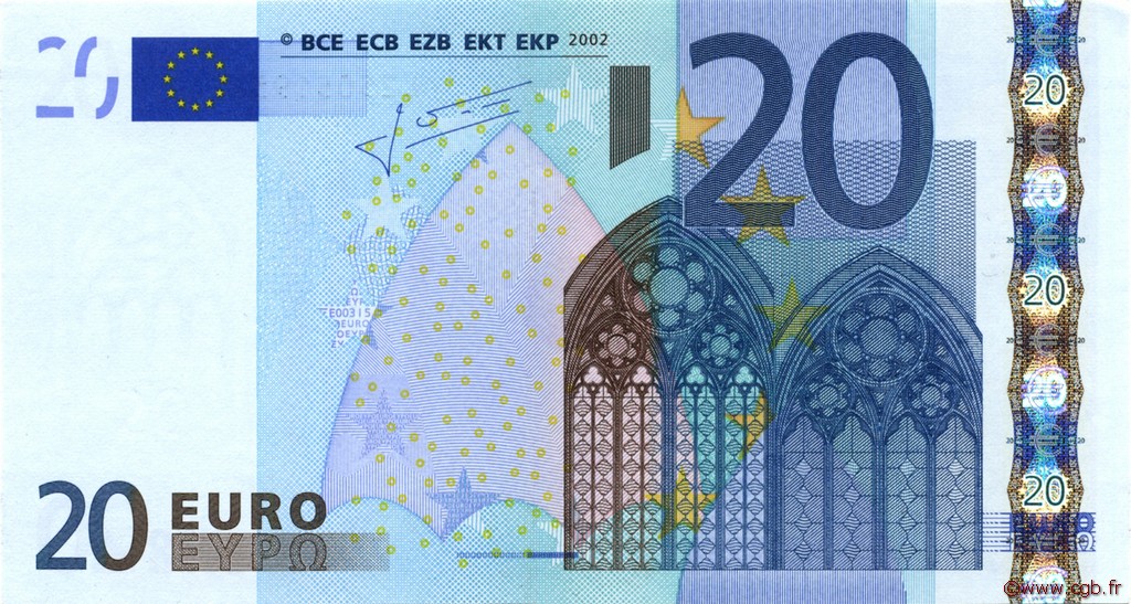 20 Euro EUROPA  2002 €.120.17 UNC-
