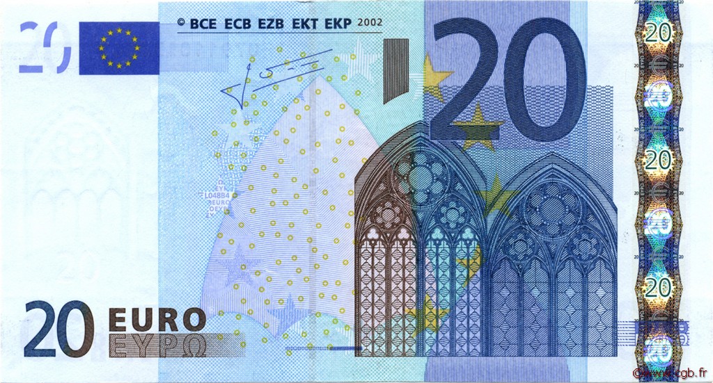 20 Euro EUROPE  2002 €.120.26 SPL