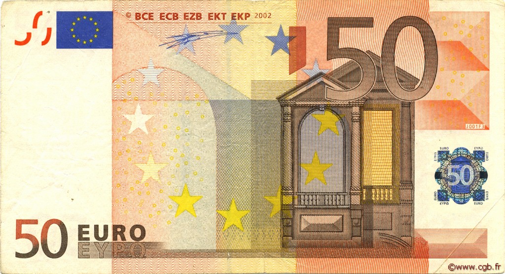 50 Euro EUROPA  2002 €.130.07 VF