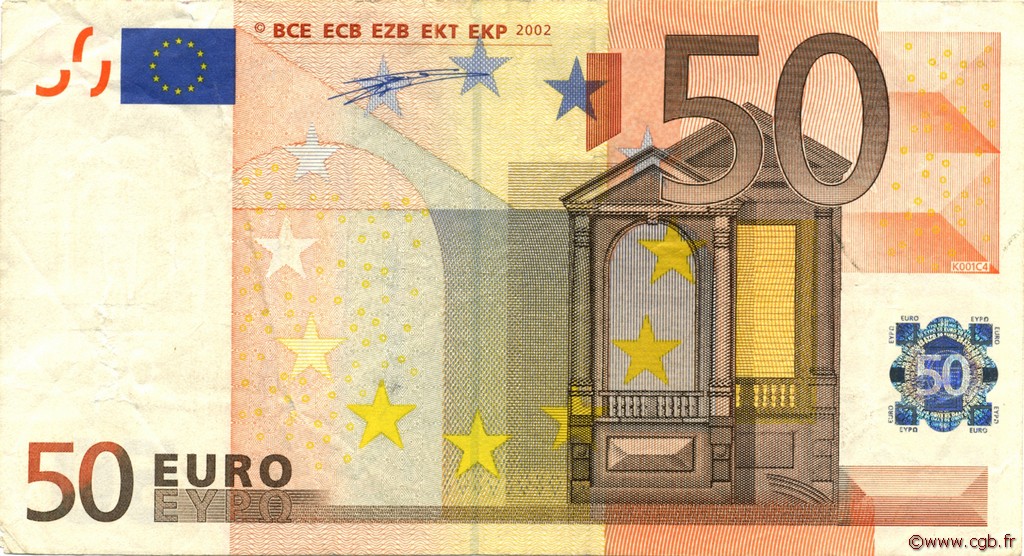 50 Euro EUROPA  2002 €.130.08 F+