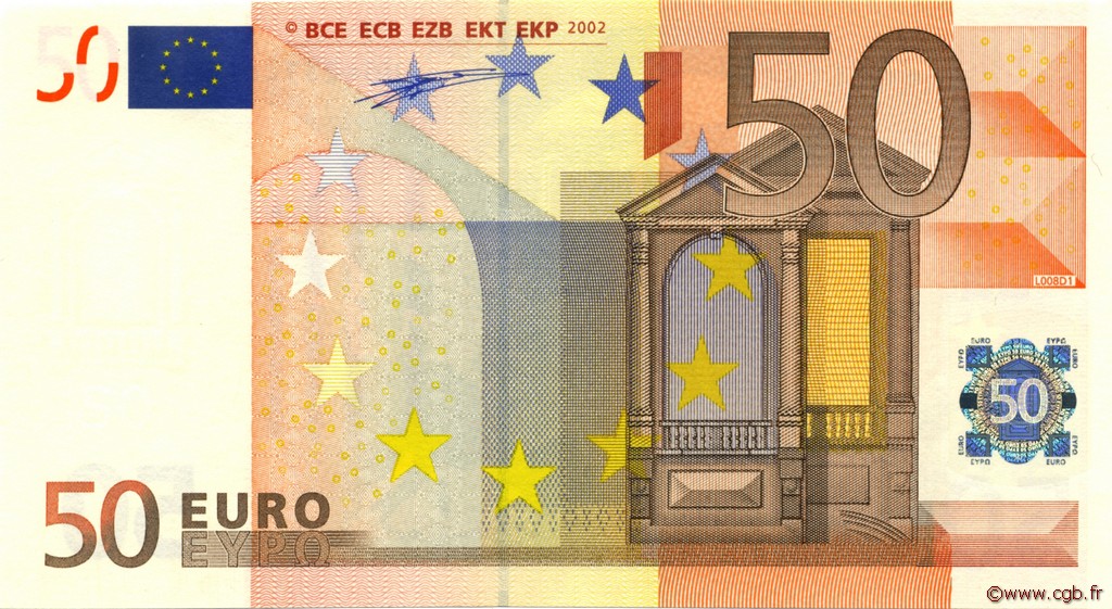 50 Euro EUROPA  2002 €.130.09 SC+