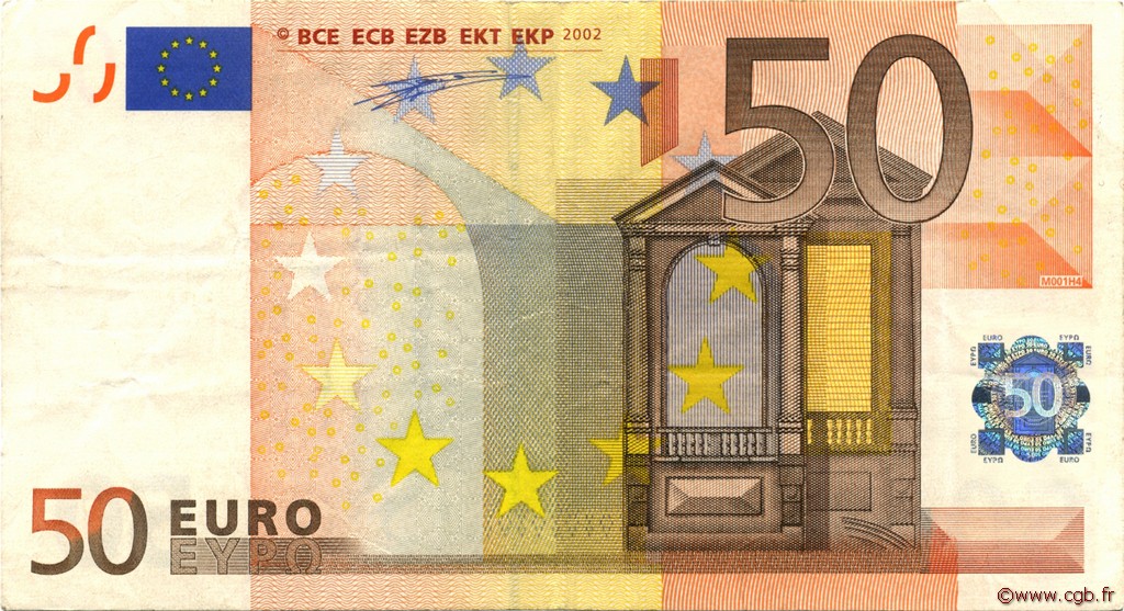 50 Euro EUROPA  2002 €.130.10 VF