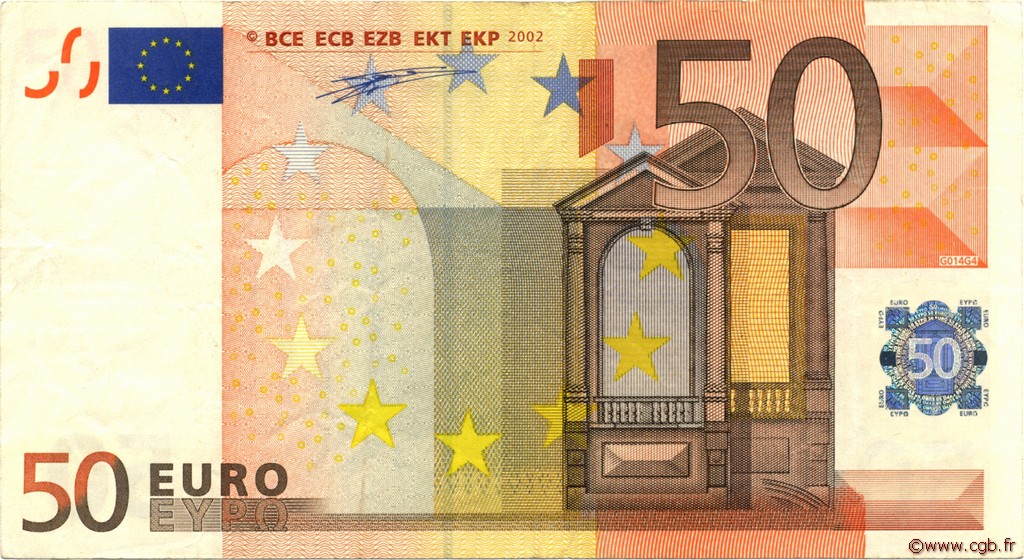 50 Euro EUROPA  2002 €.130.14 VF